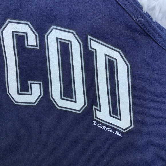 CUFFY’S • Classic Cape Cod Arch Navy Unisex Tank Top Size Small - Picture 9 of 11